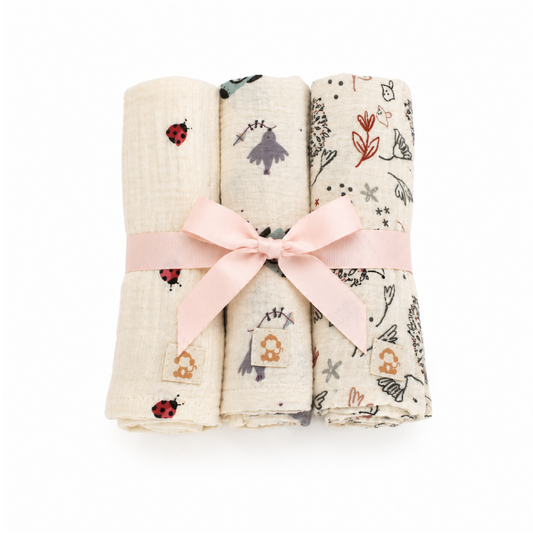 Muselinas S Paz estampadas (3 ud.)